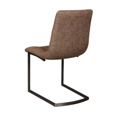 Hampton Chair with Brown Faux Leather Seat - MOQ 2pcs