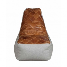 Bean Bag Pod Chair in Brown Cerato Leather