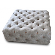Chester Club Square Buttoned Footstool