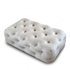 Chester Club Rectangle Buttoned Footstool