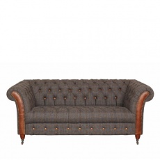 Chester Club 2 Seater Sofa - Moreland Harris Tweed - Fast Track Delivery