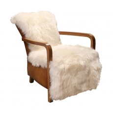 Shaun Baa Baa Chair - Lambs Wool + leather