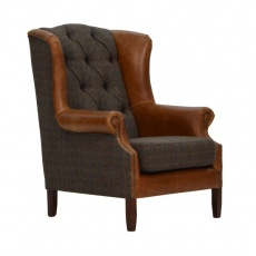 Wing Armchair - Moreland Harris Tweed - Fast Track Delivery