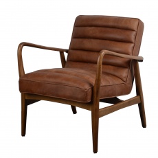 Ribble Chair Local Brown Leather