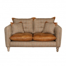 Regent 2 Seater Sofa - Fast Track (3HTW Hunting Lodge and Cerato Brown leather)