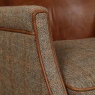 vintage Elston Chair - Hunting Lodge Harris Tweed - Fast Track Delivery