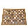 vintage Patchwork Rug Patchwork Leather & Wool Mix 120 x 170