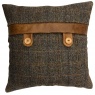 vintage Belt and Button Cushion