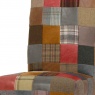Carlton Rollback Patchwork Chair Leather Mix & Wool Mix (Stock Line)