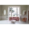 vintage Westminster 2 Seater Sofa in Printed Coral Velvet (New 2024)