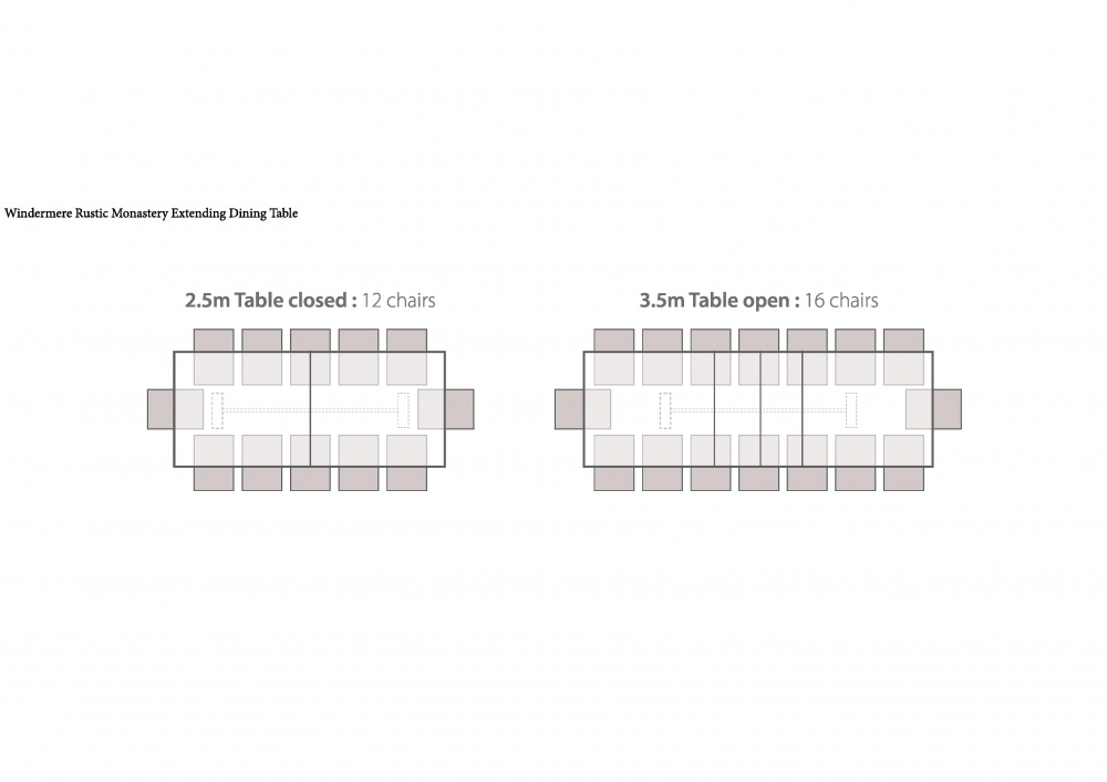 Table sizes & Seating Plans