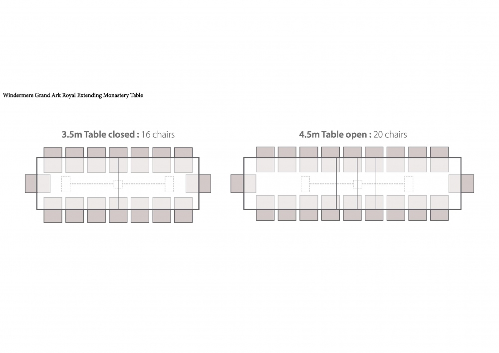 Table sizes & Seating Plans