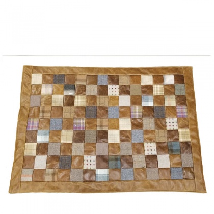 Patchwork Rug Patchwork Leather & Wool Mix 120 x 170