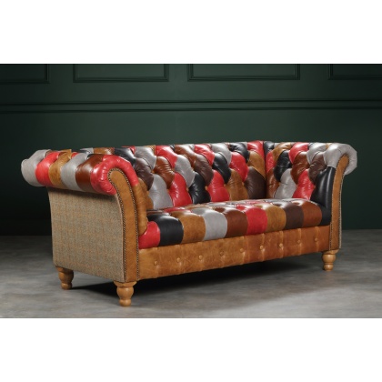 Presbury Patchwork 2 Seater Chester Club - Fast Track Delivery
