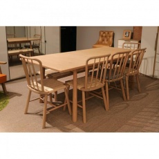 Andersson - Ext. Dining Table 180CM with White Oil Finish Ext. 2200mm
