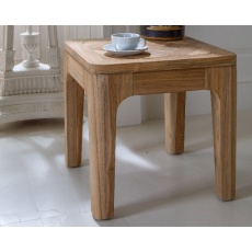 Toba - Arch Lamp Table in Recycled Teak - Natural Rustic Finish
