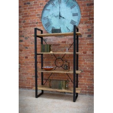 Fluted Line X-O Metal Bookcase - K.D