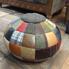 Beach Ball Bean Bag Leather Mix & Wool Mix