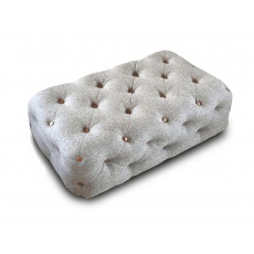 Chester Club Rectangle Buttoned Footstool