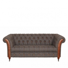 Chester Club 2 Seater Sofa - Moreland Harris Tweed - Fast Track Delivery