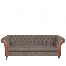 Chester Club 3 Seater Sofa -Moreland Harris Tweed - Fast Track Delivery