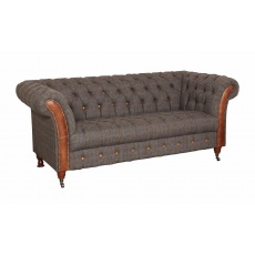 Chester Club 3 Seater Sofa -Moreland Harris Tweed - Fast Track Delivery