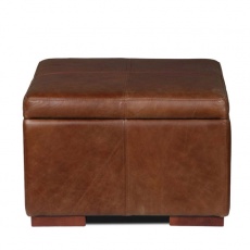 Classic Vintage Square Storage Footstool 60x60