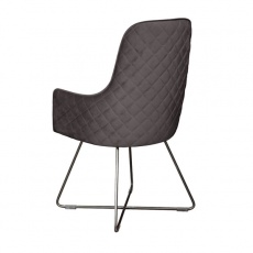 Utah Chair in Steel Plush (Stock Line)