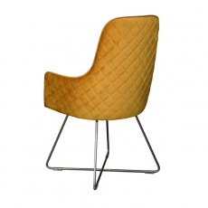 Utah Chair in Mustard Plush (Stock Line)