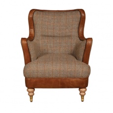 Ellis Snug Chair - Hunting Lodge Harris Tweed - Fast Track Delivery