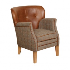 Elston Chair - Hunting Lodge Harris Tweed - Fast Track Delivery