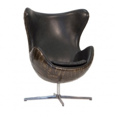 Keeler Chair in Vintage Jet Brass