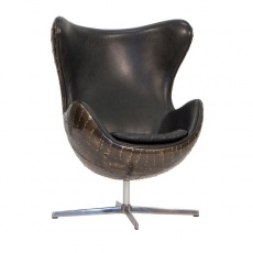 Aviator Keeler Chair in Vintage Jet Brass