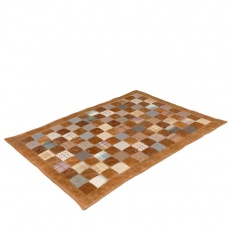 Patchwork Rug Patchwork Leather & Wool Mix 120 x 170
