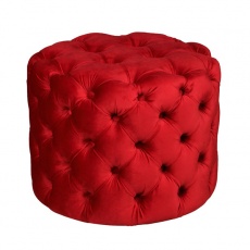 Pouffe Collection Kingston Buttoned Pouffe - Small