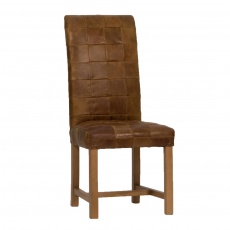 Retford Leather Patchwork Chair