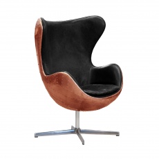 Keeler Wing Desk Chair in Copper
