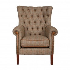 Hexham Chair - Hunting Lodge Harris Tweed - Fast Track Delivery