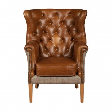 Winchester Chair  - Hunting Lodge Harris Tweed - Fast Track Delivery