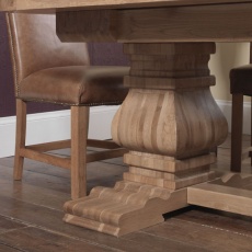 Windermere Rustic Monastery Extending Dining Table