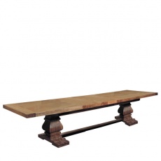 Windermere Rustic Monastery Extending Dining Table