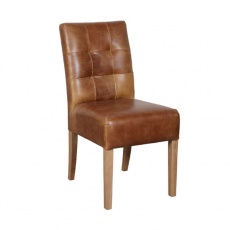 Colin Chair - Cerato Brown Leather (Stock Line)