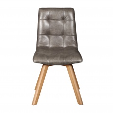Allegro - Chair Amalfi Grey Leather