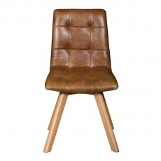 Allegro - Chair Amalfi Brown Leather (Stock Line)