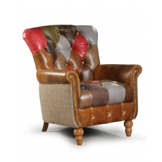 Alderley Leather Patchwork (Inner cover) Chair Fast Track