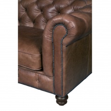 Gotti Club 2 Seater - (Espresso Leather)