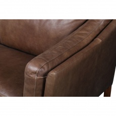 Malone Compact 2 Seater Fast Track (Espresso Leather)