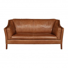Malone Compact 2 Seater - Now To Order (Brown Tan Leather)