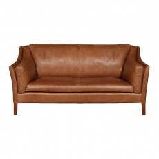 Malone Large 2 Seater - Now to Order Item(Brown Tan Leather)