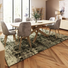Andersson - Curved D~End Table with Wooden Spider Base